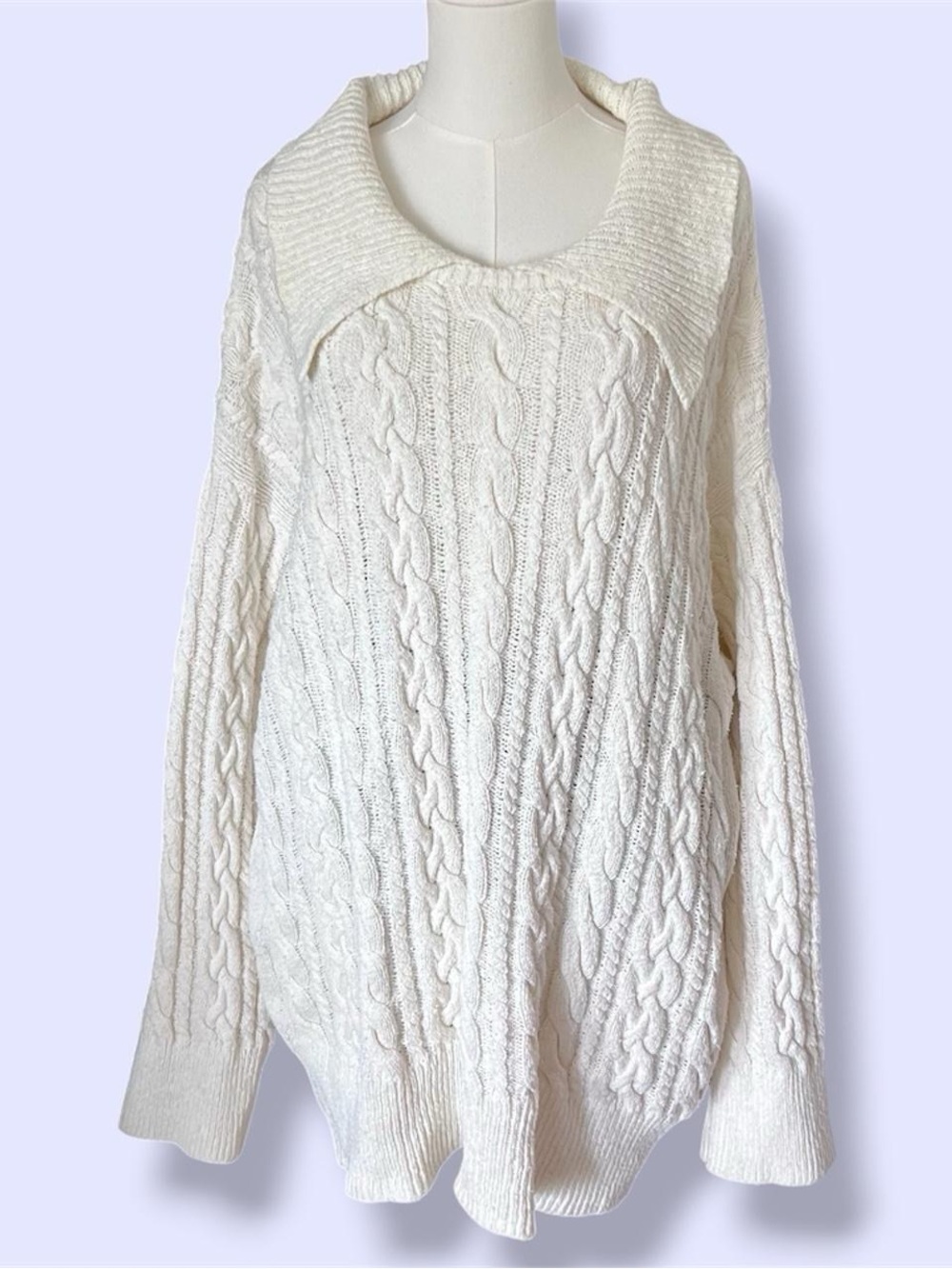 Free People Laurel Cable Knit Sweater 🤍